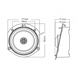 AudioCircle IQ-X6.5 Tesla S/X - głośniki współosiowe